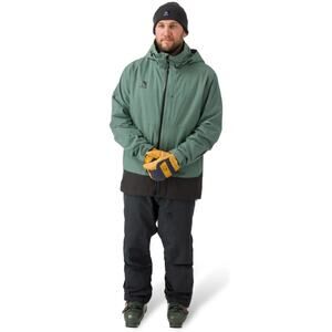 FLYLOW Men's Dante Hooded Jacket XL Green Black Waterproof Skiing Outdoors NWT